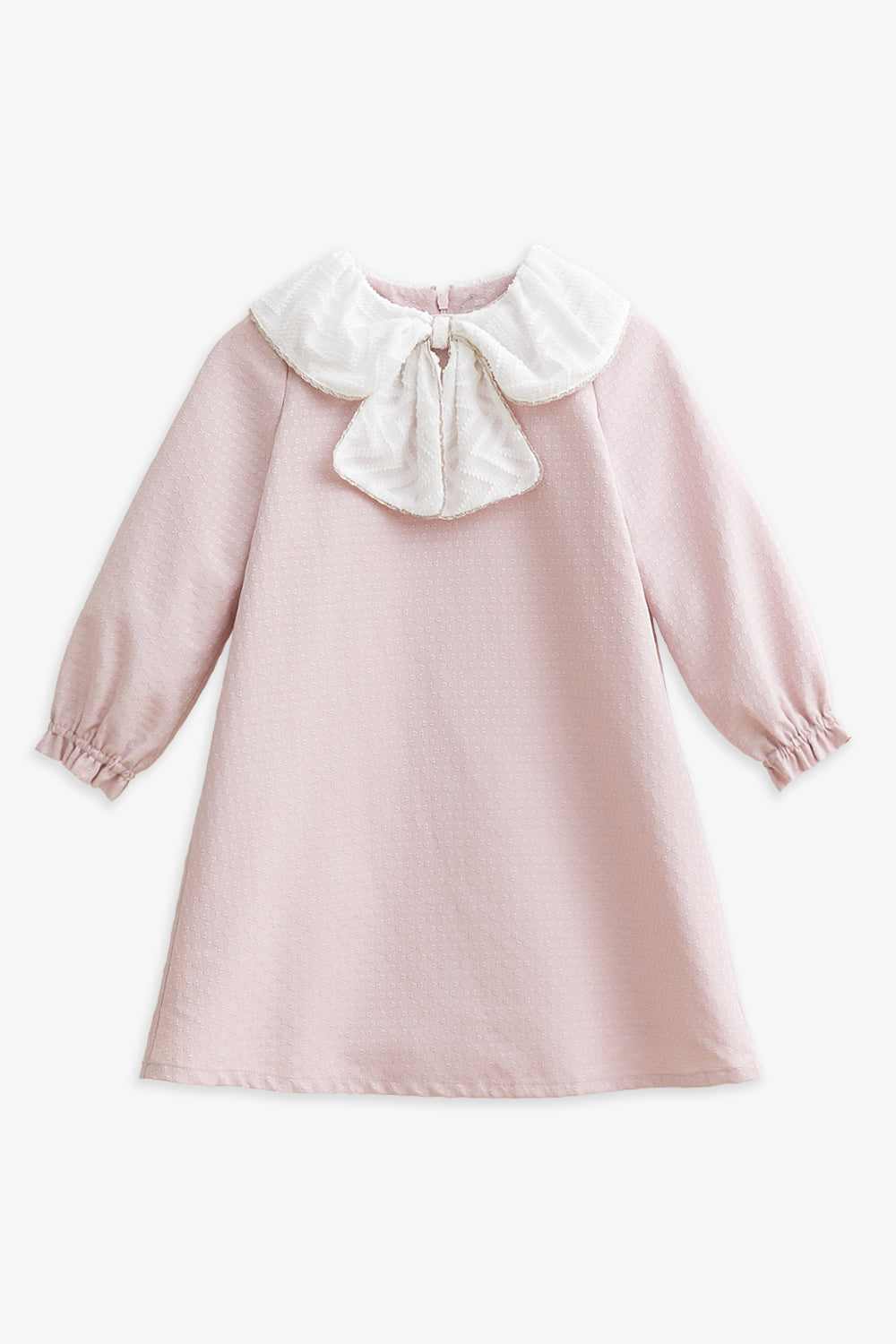 【予約商品】Luxuryコレクション：Sylvie ジャガードリボンカラー長袖ワンピース