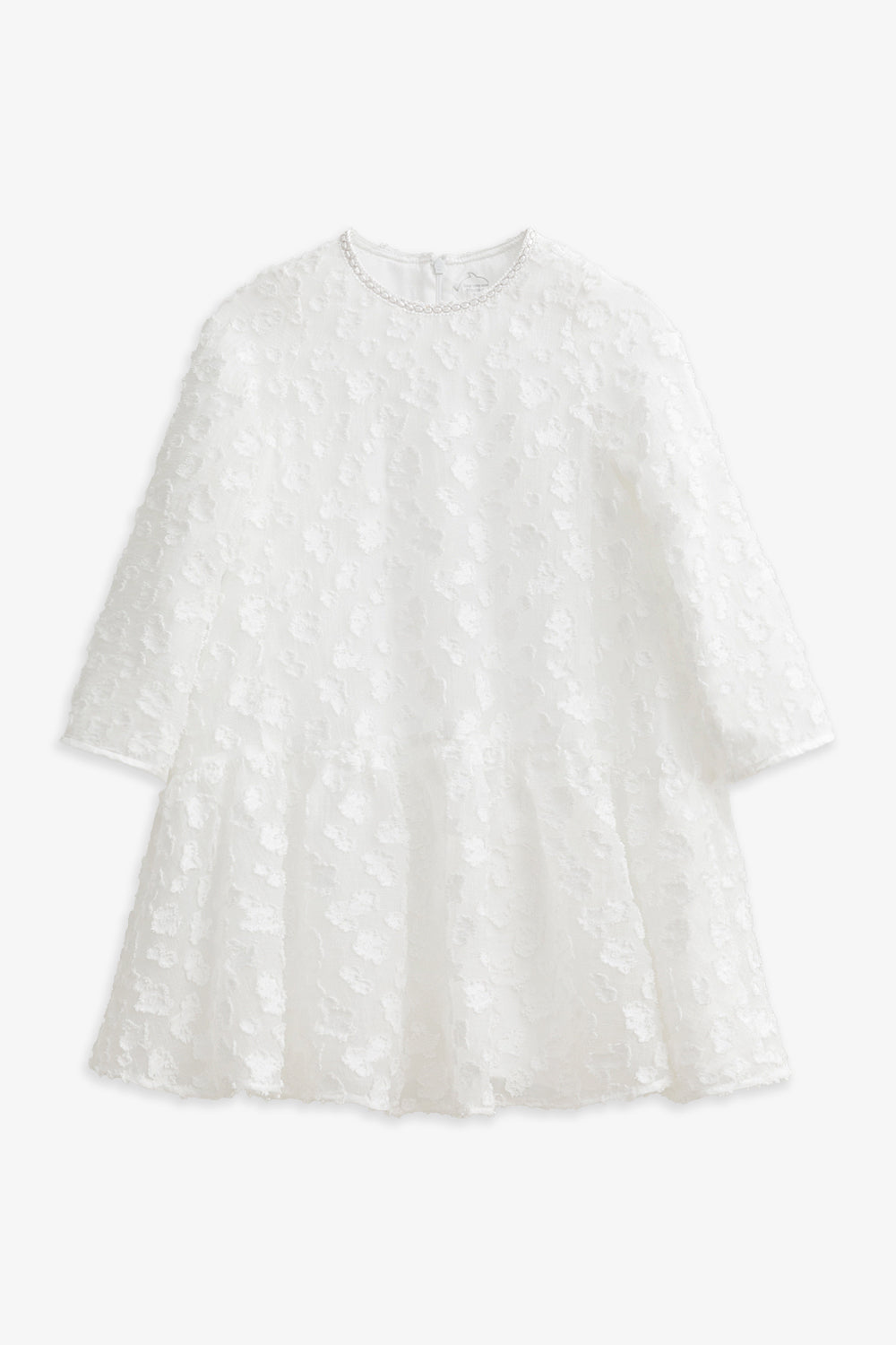 【予約商品】Luxuryコレクション：Daisy Cloud クラウドジャガード ラッフル長袖ワンピース