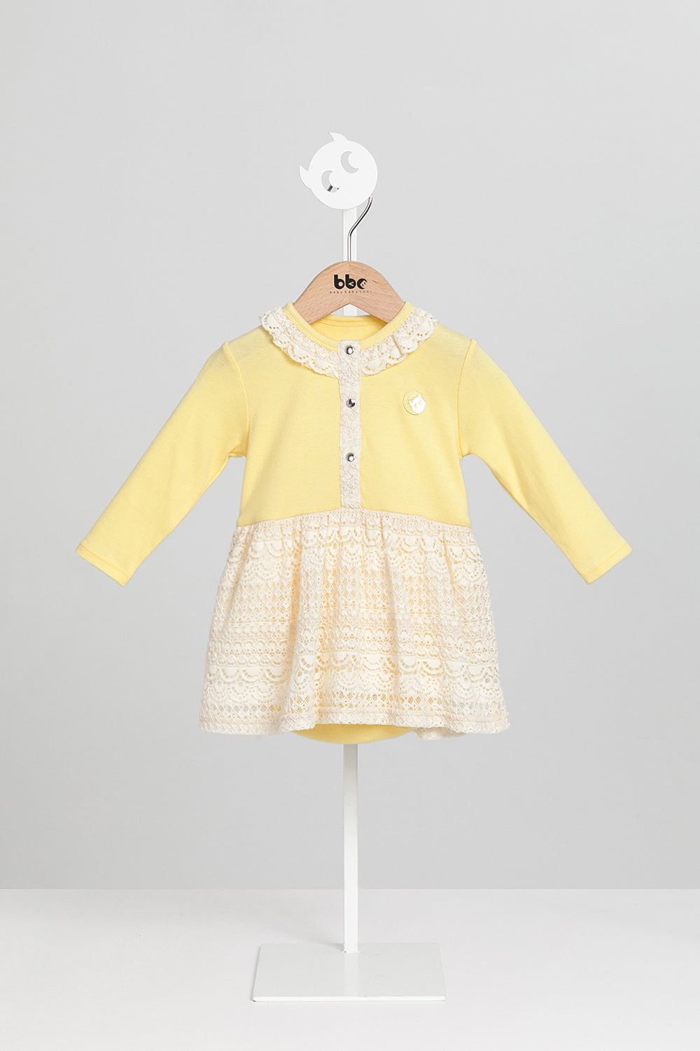 【予約商品】Mainコレクション：Petal Puffレースワンピースロンパース