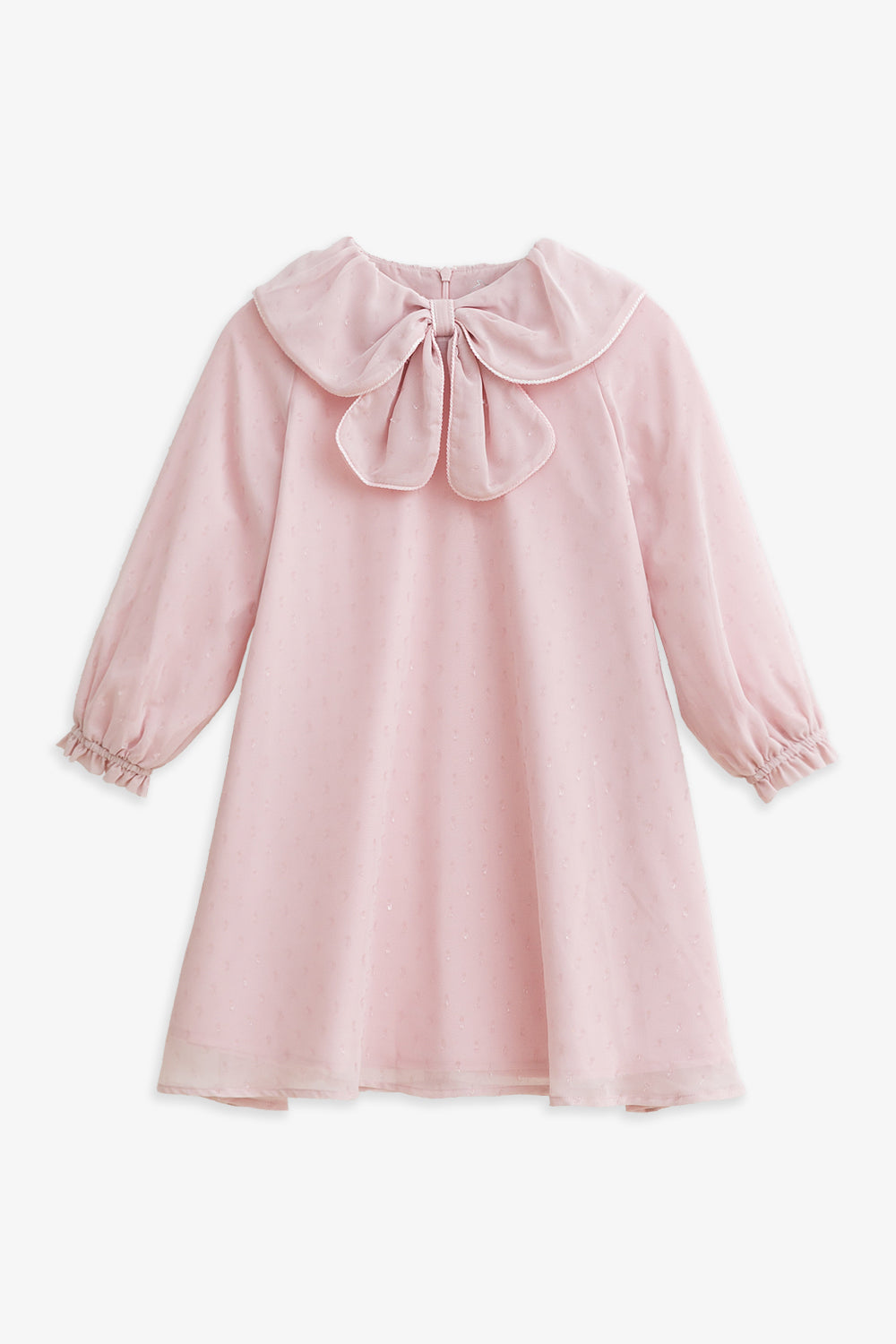 【予約商品】Luxuryコレクション：Moonlit Garden ラメグリッター リボンカラー長袖ワンピース