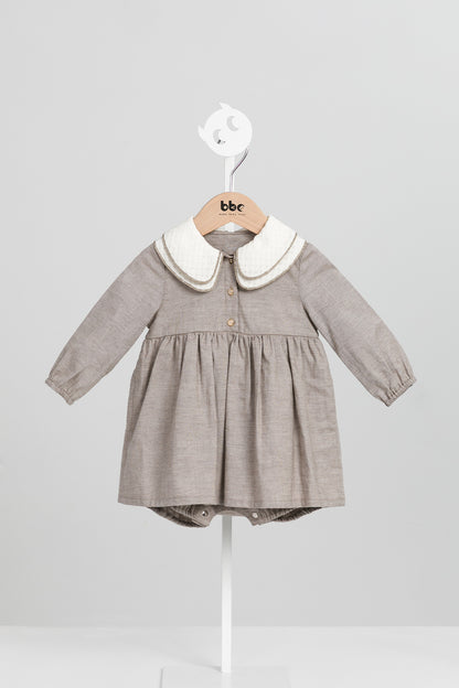 【予約商品】Luxuryコレクション - Eliseダブルレイヤードカラーワンピースロンパース