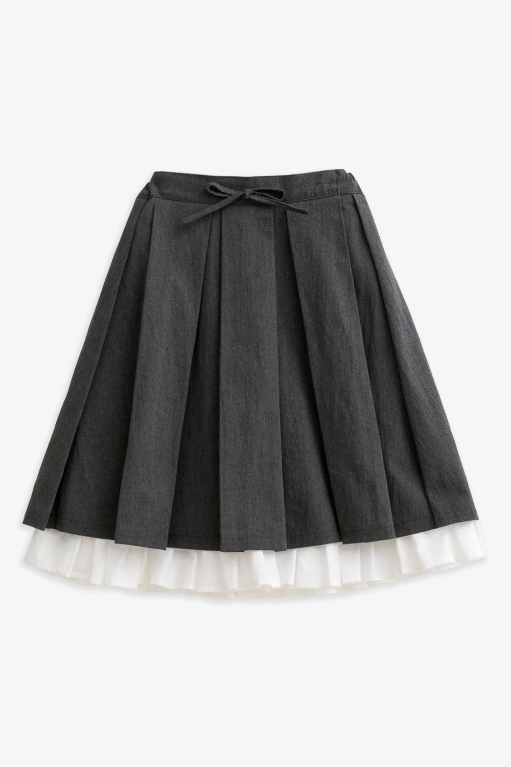 【予約商品】Luxuryコレクション：Woodland Layer ダブルレイヤード リボン付き プリーツスカート
