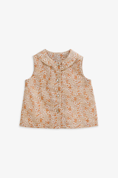 【予約商品】Luxury コレクション：Flora 花柄ノースリーブトップス