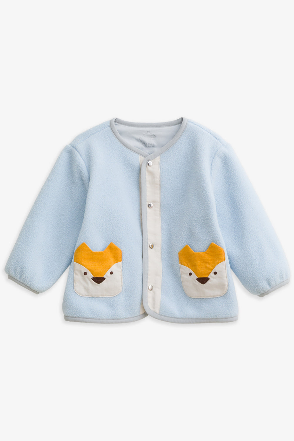 【予約商品】Luxuryコレクション：Little Fox Wanderer ノーカラー スナップボタン キツネポケット長袖ジャケット