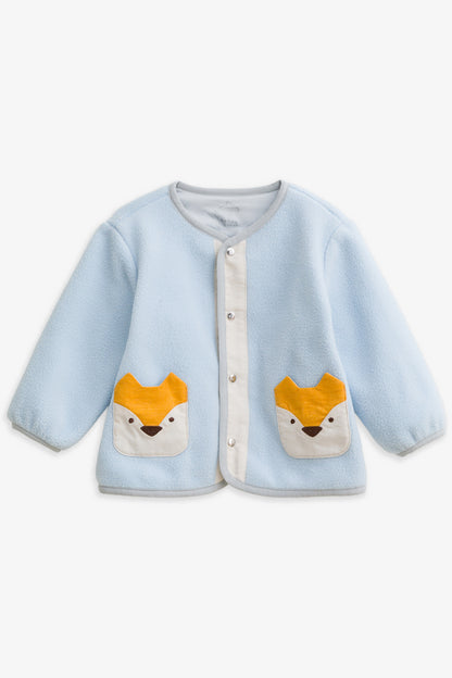 【予約商品】Luxuryコレクション：Little Fox Wanderer ノーカラー スナップボタン キツネポケット長袖ジャケット