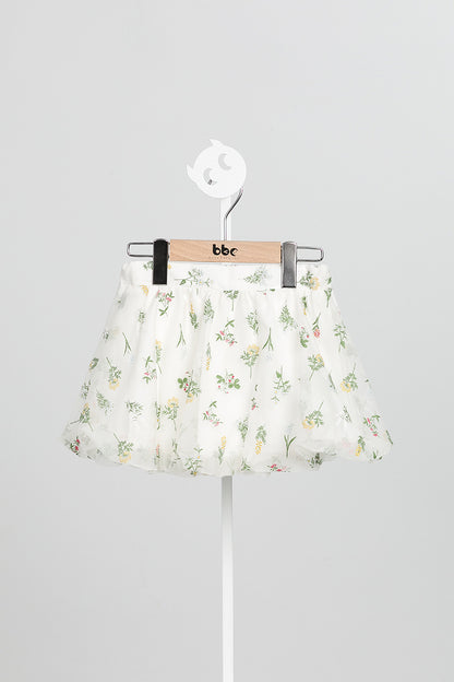 【予約商品】Luxuryコレクション：Flutter Flora バルーンキュロットスカート