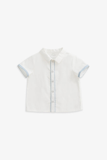 【予約商品】Main コレクション：Atelier Pintuck ピンタックカラーブロックシャツ