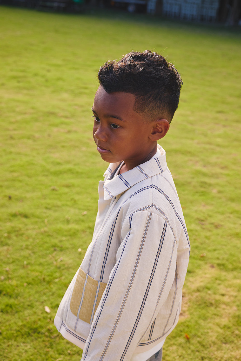 【予約商品】Mainコレクション：Eko Stripeリバーシブルジャケット