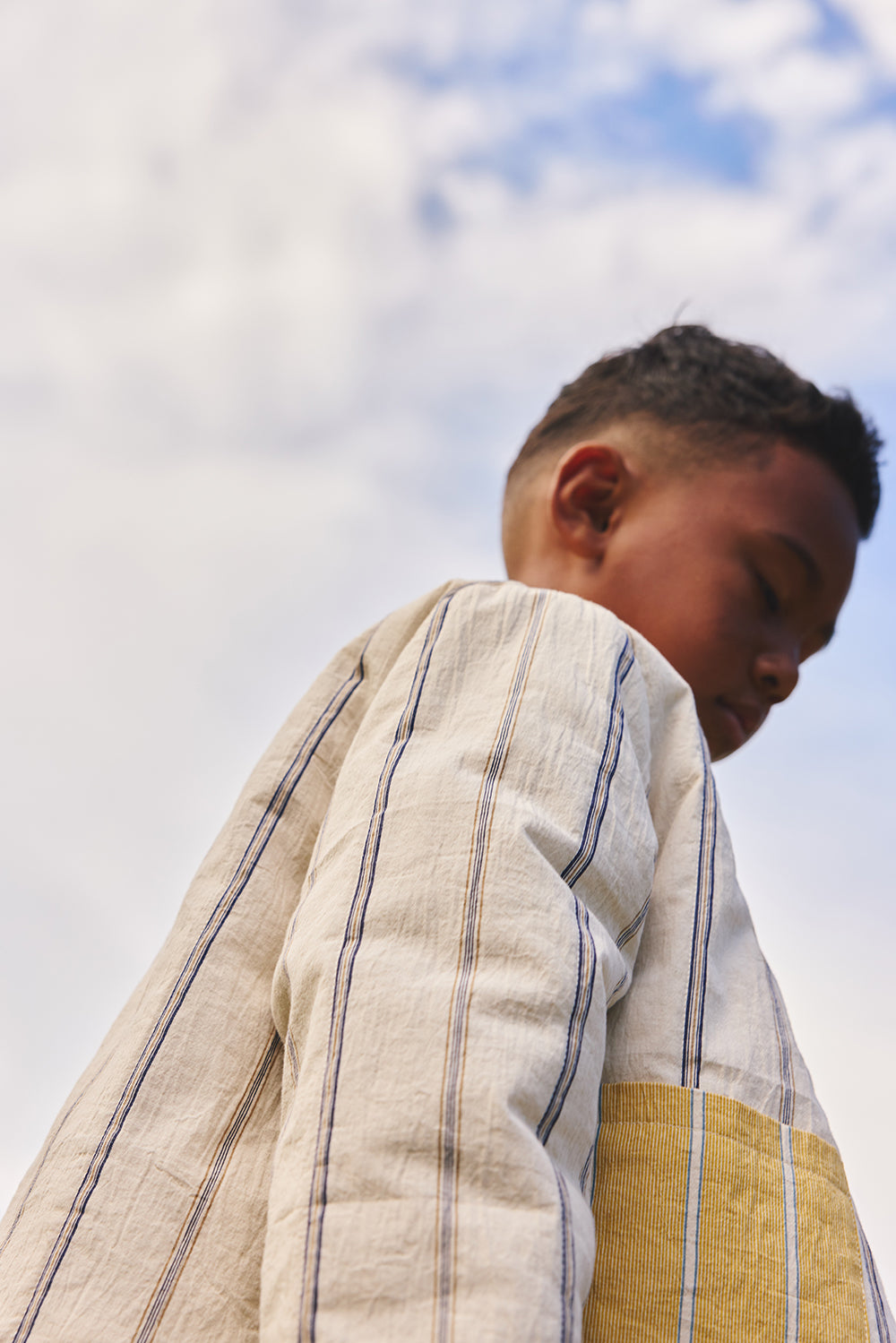 【予約商品】Mainコレクション：Eko Stripeリバーシブルジャケット