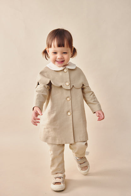 【予約商品】Mainコレクション：Cupcake 花びらツーピースロングコート