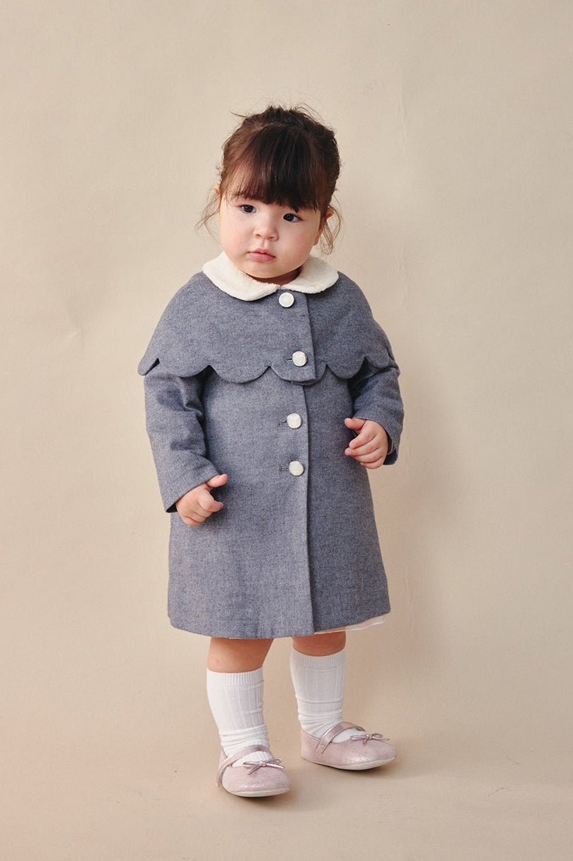 【予約商品】Mainコレクション：Cupcake 花びらツーピースロングコート