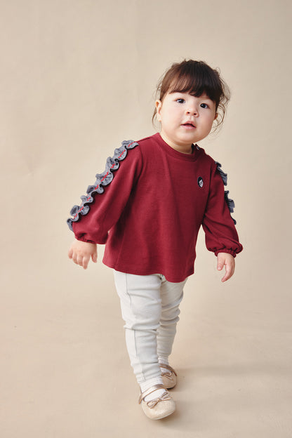 【予約商品】Mainコレクション：Frill Whisperトップス