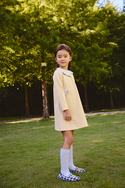 【予約商品】コレクション：Rustle Bowリボン襟ワンピース