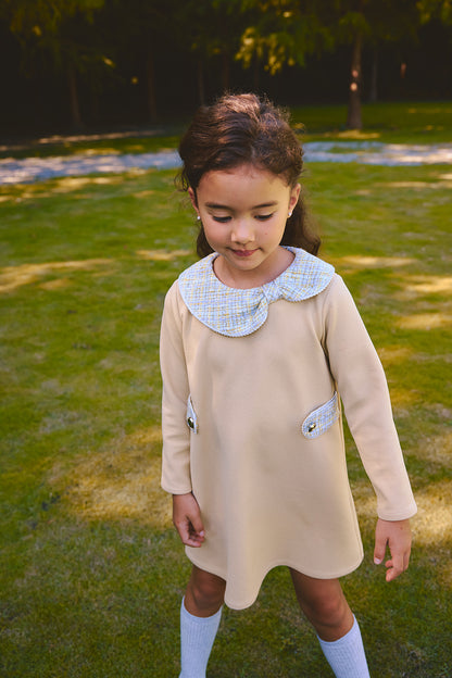 【予約商品】コレクション：Rustle Bowリボン襟ワンピース