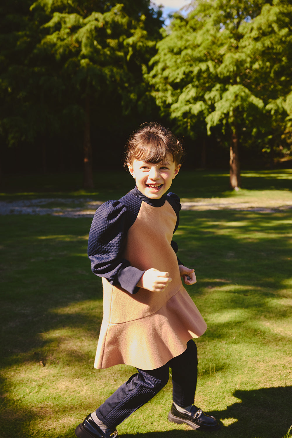 【予約商品】Luxuryコレクション：アシンメトリーウールロング丈トップス