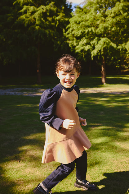 【予約商品】Luxuryコレクション：アシンメトリーウールロング丈トップス