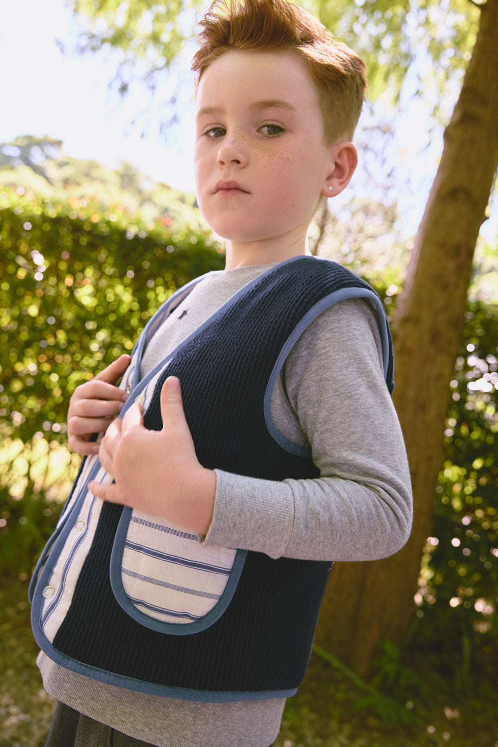 【予約商品】Luxuryコレクション：Zigzagリバーシブルベスト