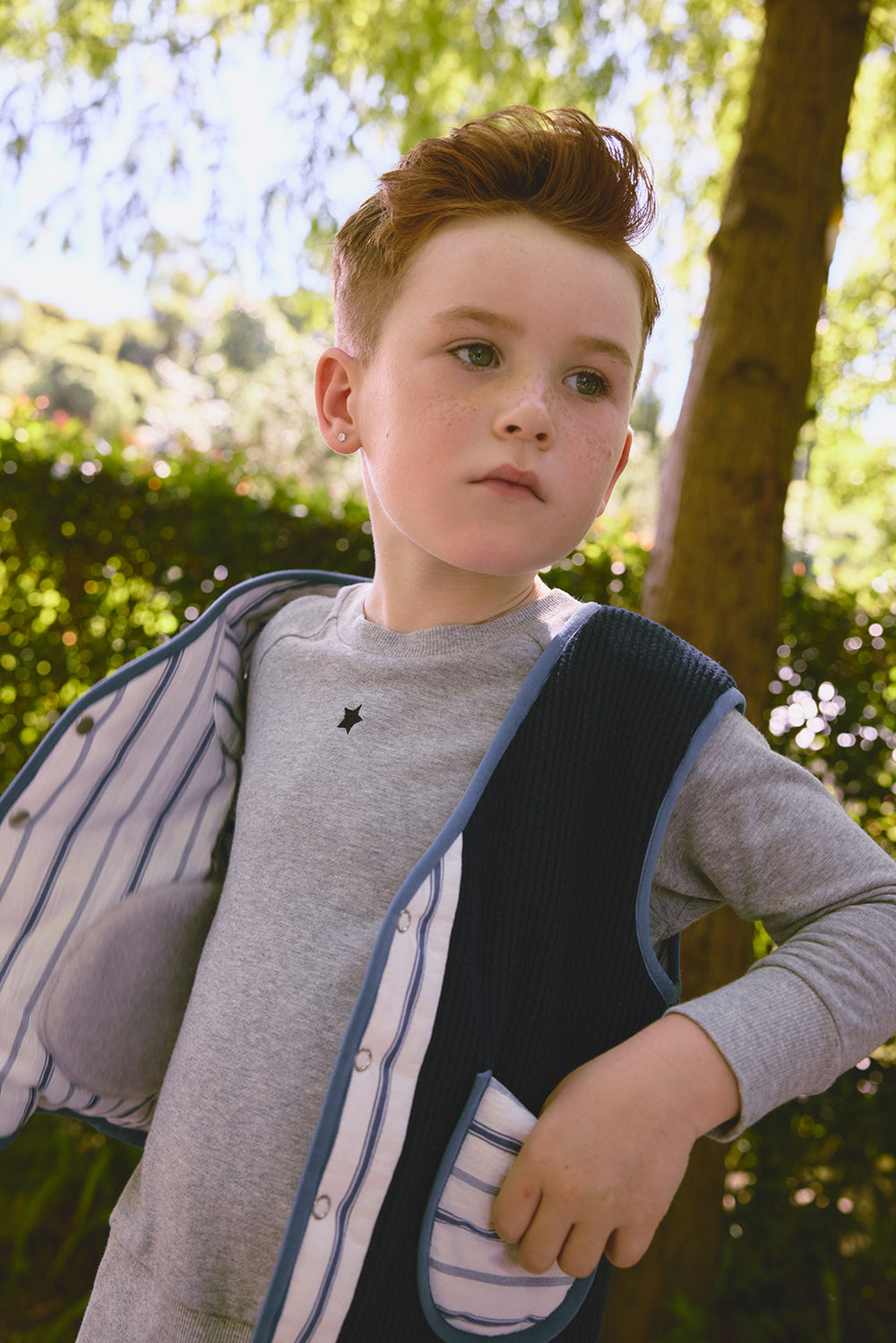 【予約商品】Luxuryコレクション：Zigzagリバーシブルベスト