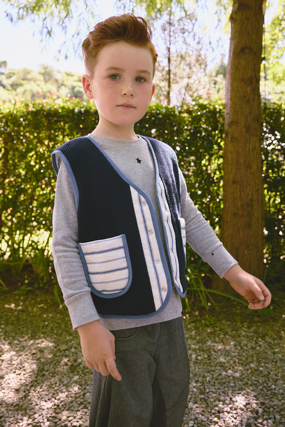 【予約商品】Luxuryコレクション：Zigzagリバーシブルベスト