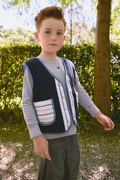 【予約商品】Luxuryコレクション：Zigzagリバーシブルベスト