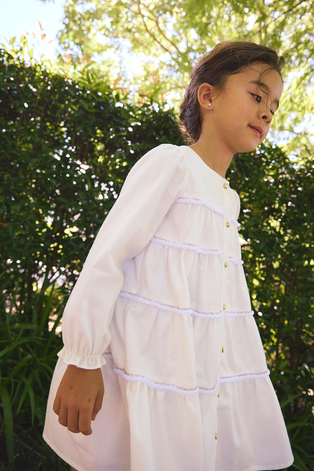 【予約商品】Mainコレクション：Tiny Twirl ティアードワンピース