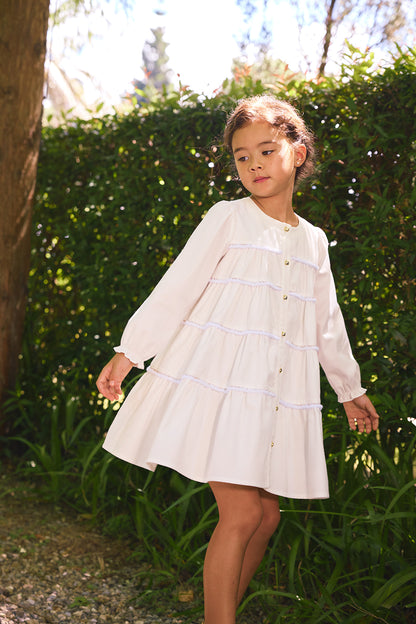 【予約商品】Mainコレクション：Tiny Twirl ティアードワンピース