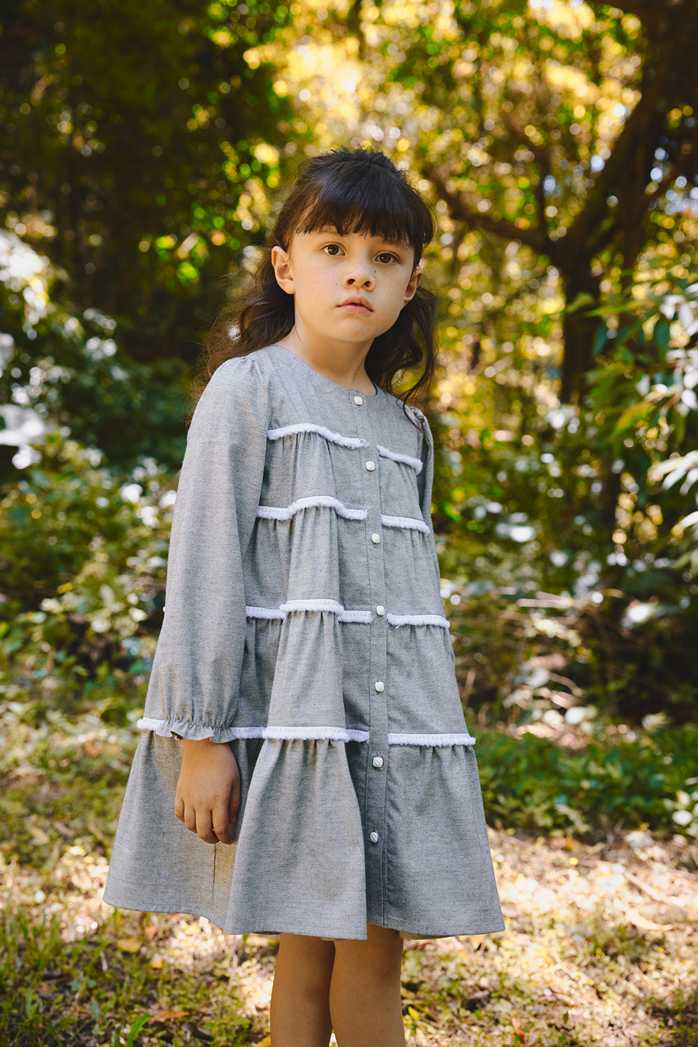 【予約商品】Mainコレクション：Tiny Twirl ティアードワンピース