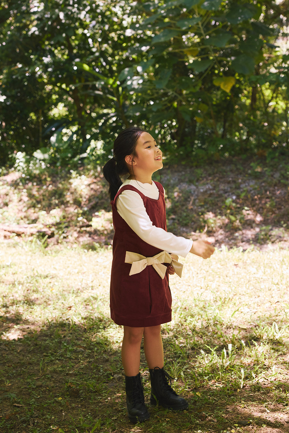 【予約商品】Luxuryコレクション：Bowberryコーデュロイサロペットスカート