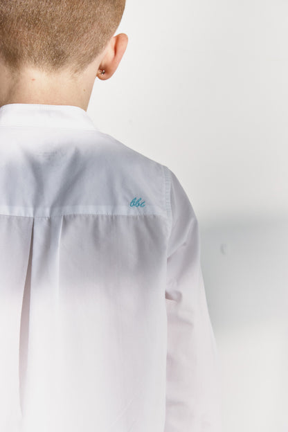 【予約商品】Main コレクション：Heritage Collar ウィングカラー長袖シャツ