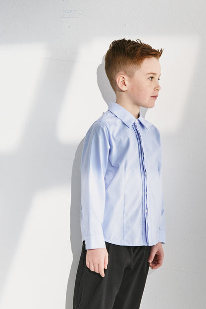 【予約商品】Luxury コレクション：Gentle Scholar プリーツ長袖シャツ