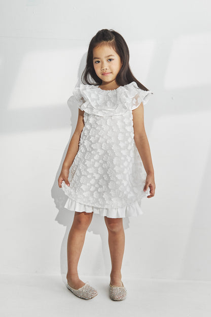 【予約商品】Luxury コレクション ：Aurore フリルサーキュラーワンピース