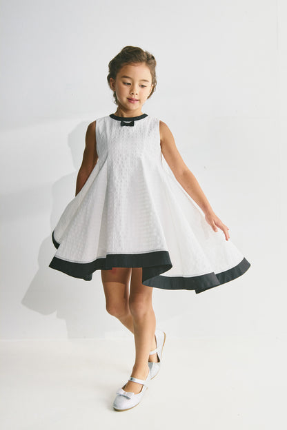 【予約商品】Luxury コレクション：Audrey リボンサーキュラーワンピース