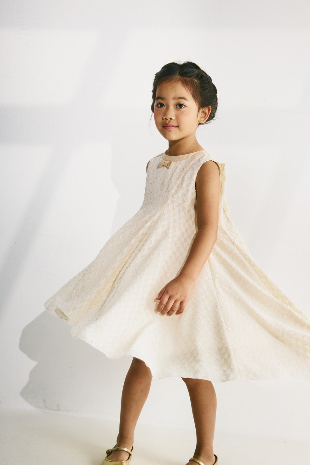 【予約商品】Luxury コレクション：Luminous リボンサーキュラーワンピース