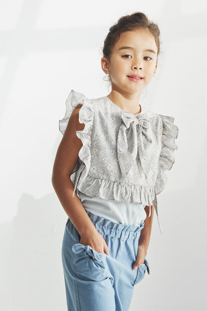 【予約商品】Luxury コレクション：Jardin フラワープリントトップス