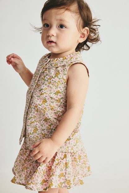 【予約商品】Luxury コレクション：Flora 花柄ノースリーブトップス