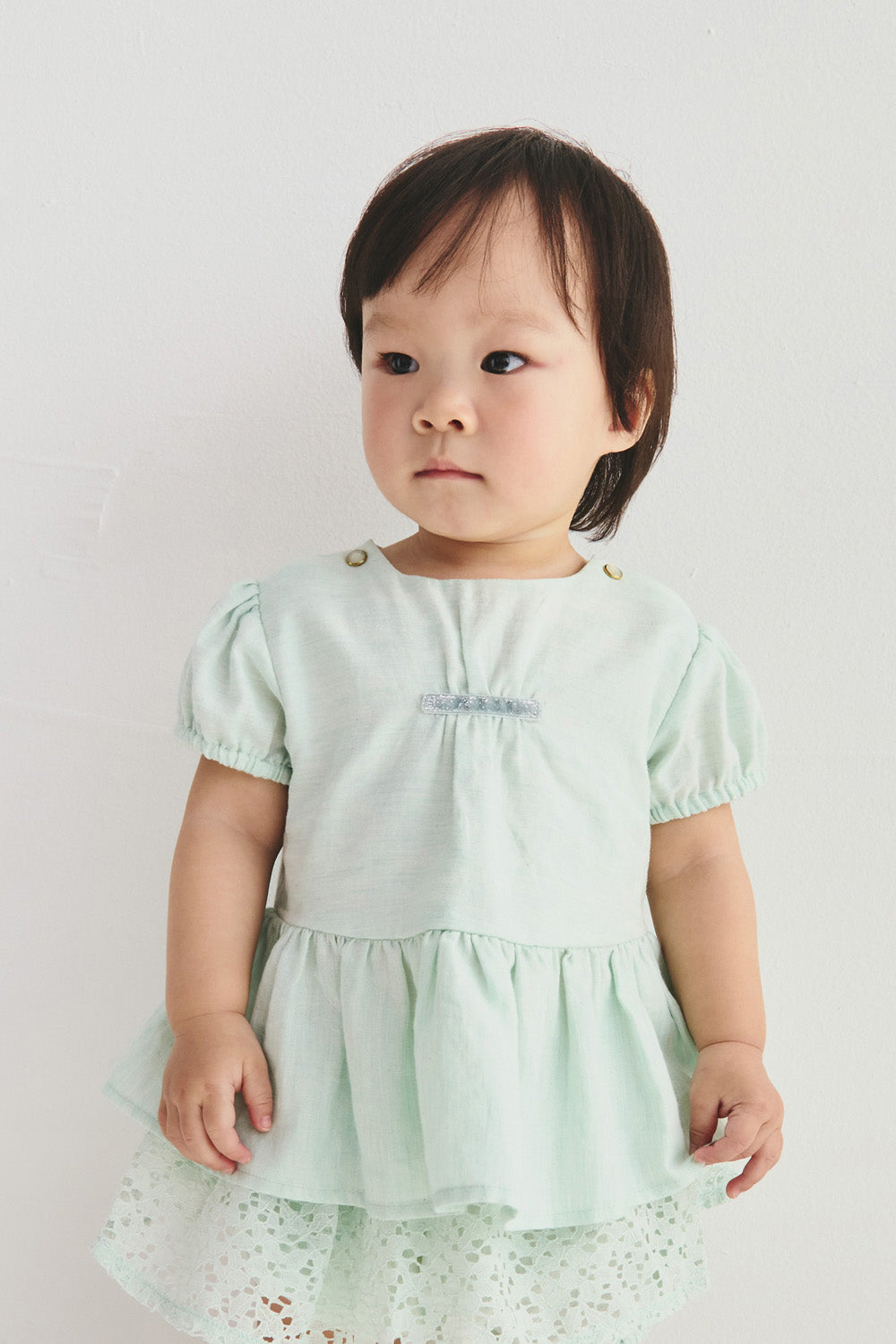 【予約商品】Mainコレクション：Nuageパフスリーブティアードトップス