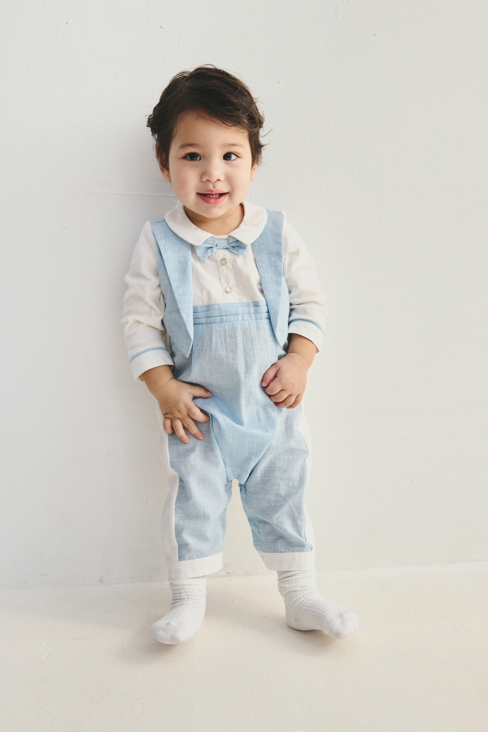 【予約商品】Main コレクション：Young Duke ジェントルマン風ロンパース