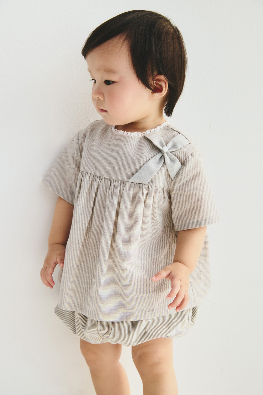 【予約商品】Main コレクション：Papillon レーススタンドカラートップス