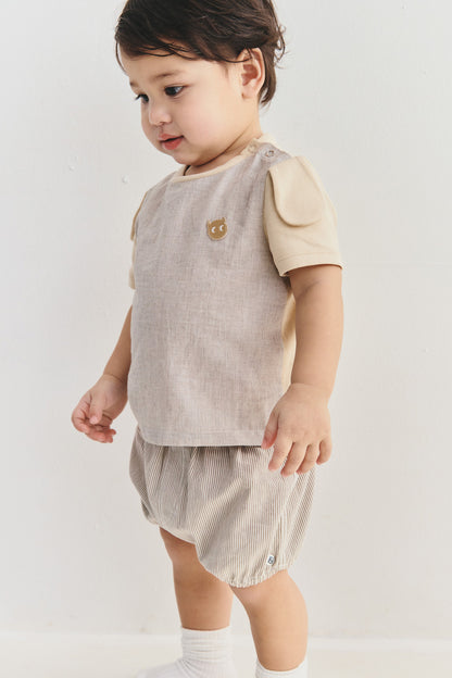【予約商品】Main コレクション：Everyday 子犬の耳付きTシャツ