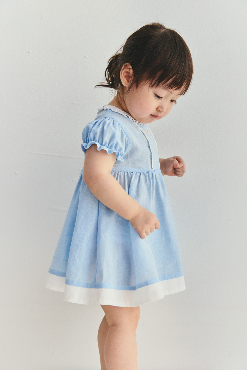 Mainコレクション ：Ruffle Cloud パフスリーブワンピース
