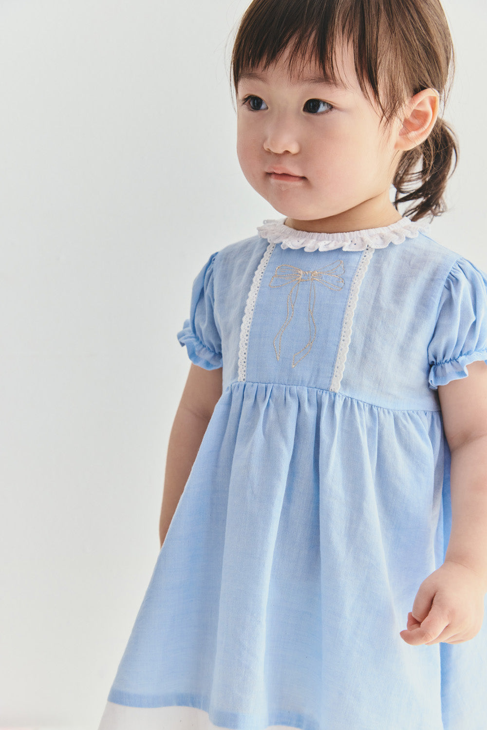 【予約商品】Mainコレクション ：Ruffle Cloud パフスリーブワンピース