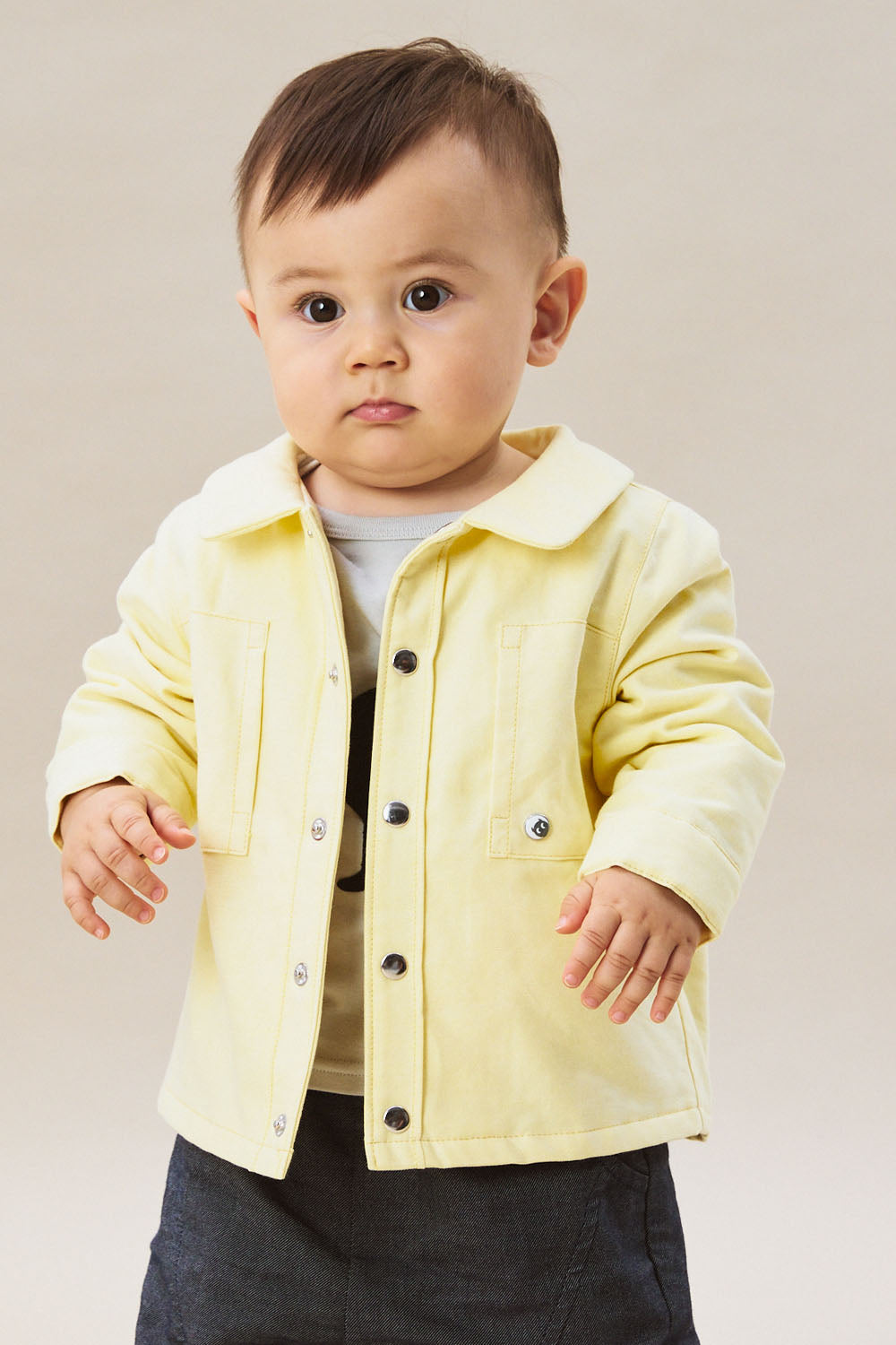 【予約商品】Mainコレクション：Oliver オーガニックコットン ダブルポケット中綿ジャケット