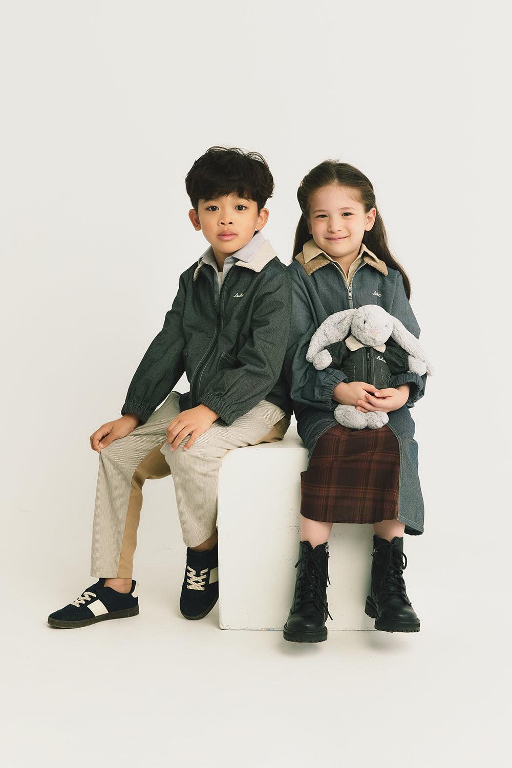 【予約商品】Mainコレクション：Arthur フェイクレイヤード デニム長袖ジャケット