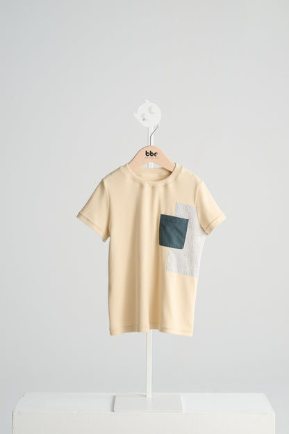 パッチワークポケットＴシャツ