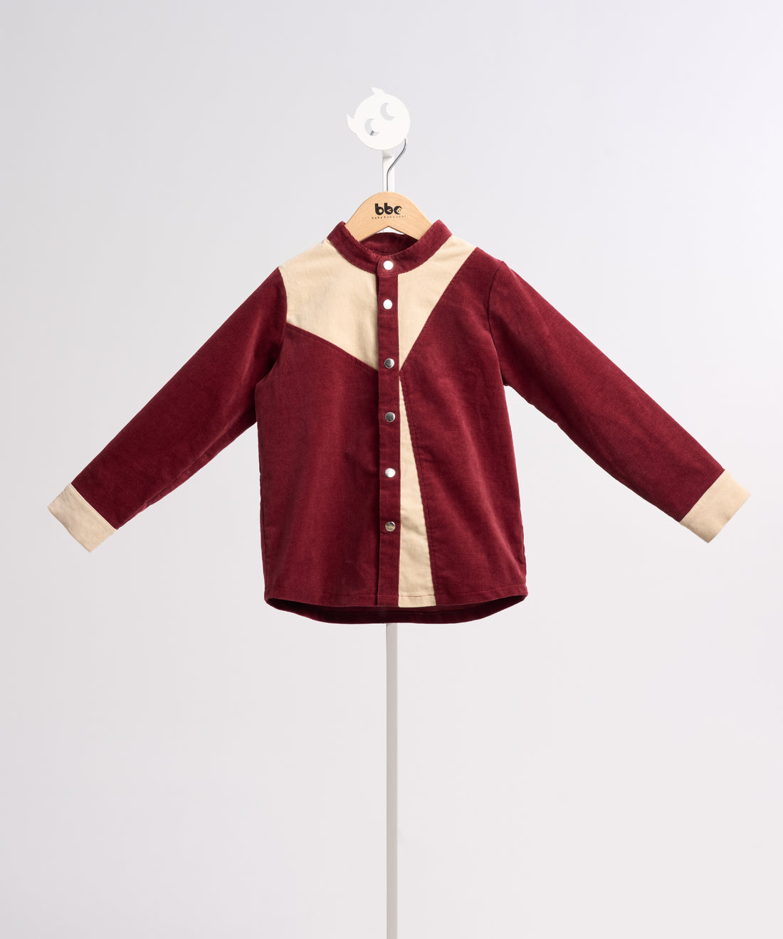 ガラスのピラミッドバイカラーシャツ