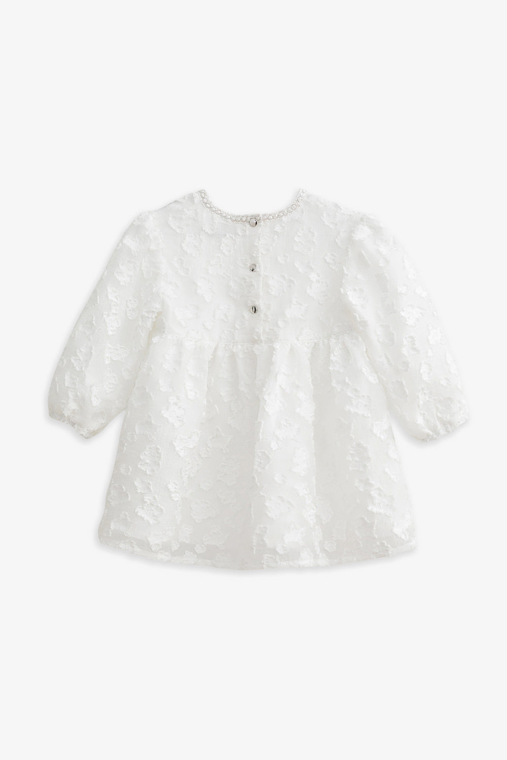 【予約商品】Luxuryコレクション：Daisy Cloud 雲柄ジャカード ふんわり長袖ワンピース