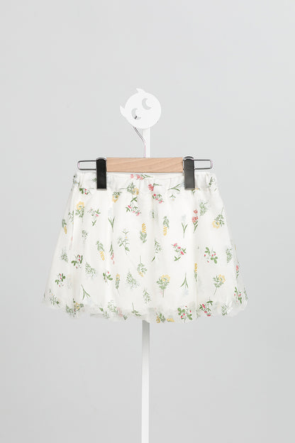 【予約商品】Luxuryコレクション：Flutter Flora バルーンキュロットスカート