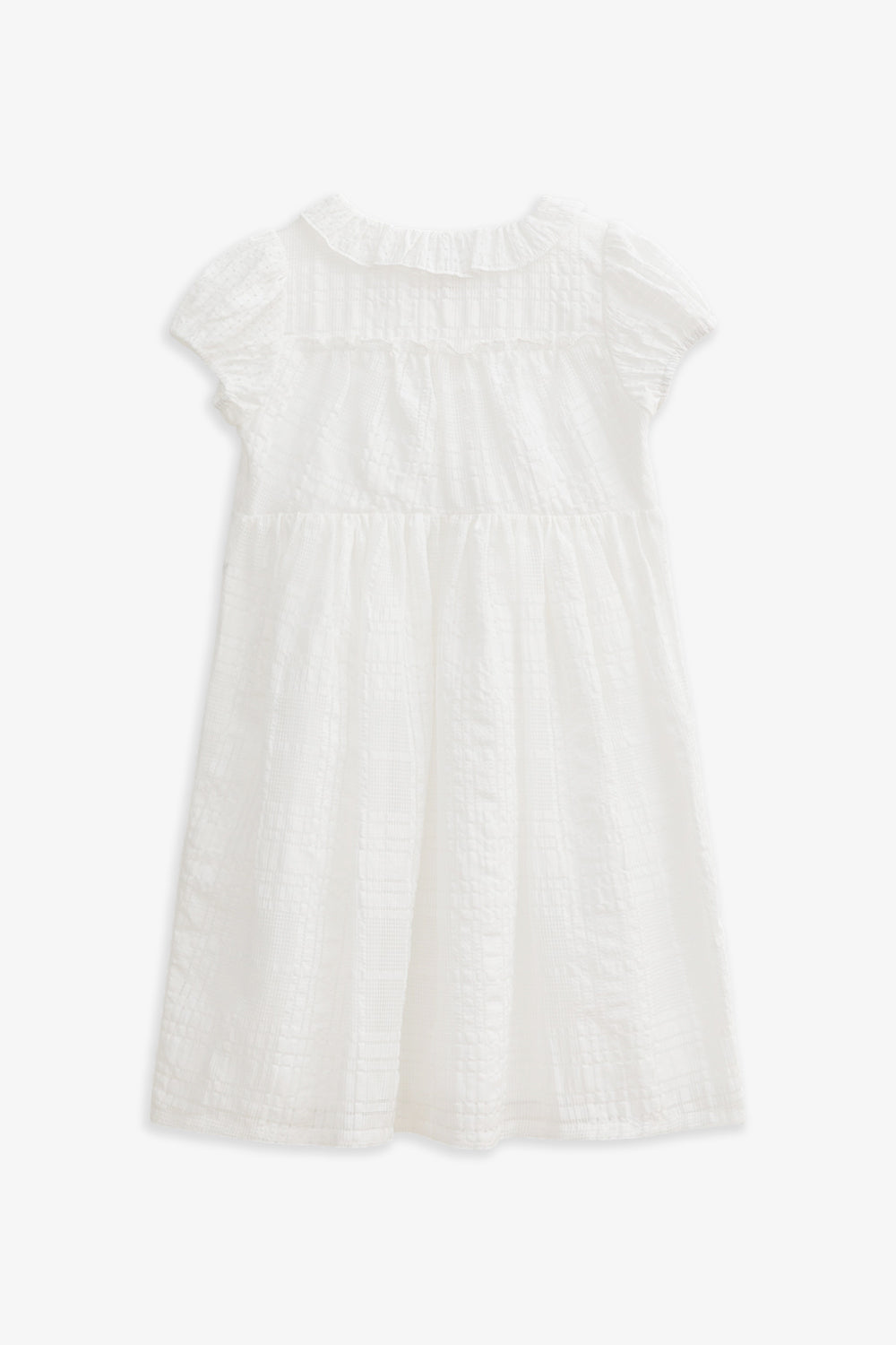 【予約商品】Luxury コレクション：Cotton Breeze コットンリネン混フリルワンピース