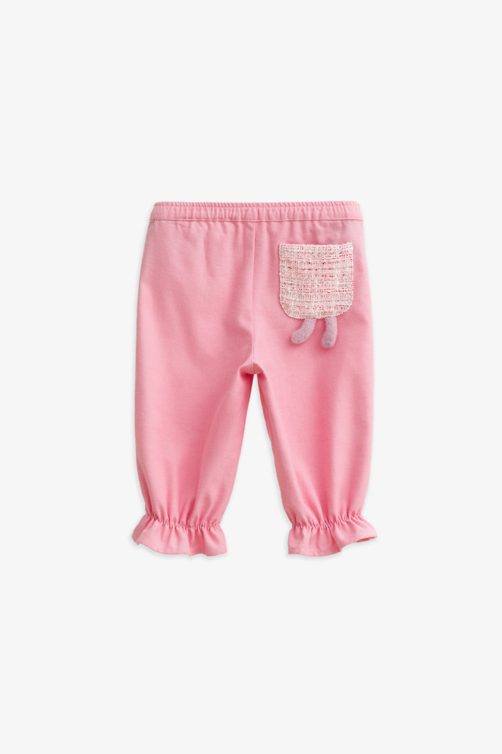 【予約商品】Mainコレクション：Elsie Bunny 裾フリル オーガニックコットン ロングパンツ