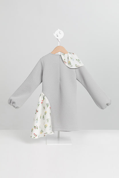 【予約商品】Mainコレクション：舞う花ロングスリーブワンピース